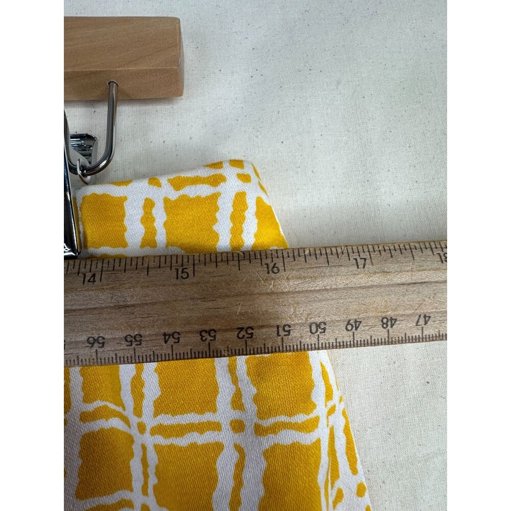 Talbots Plaid Knee Length Skirt size 12P Yellow/White - Picture 5 of 6
